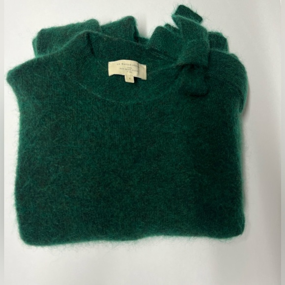 Sezane French wool top Zita Jumper Green, Size Small - Picture 2 of 10